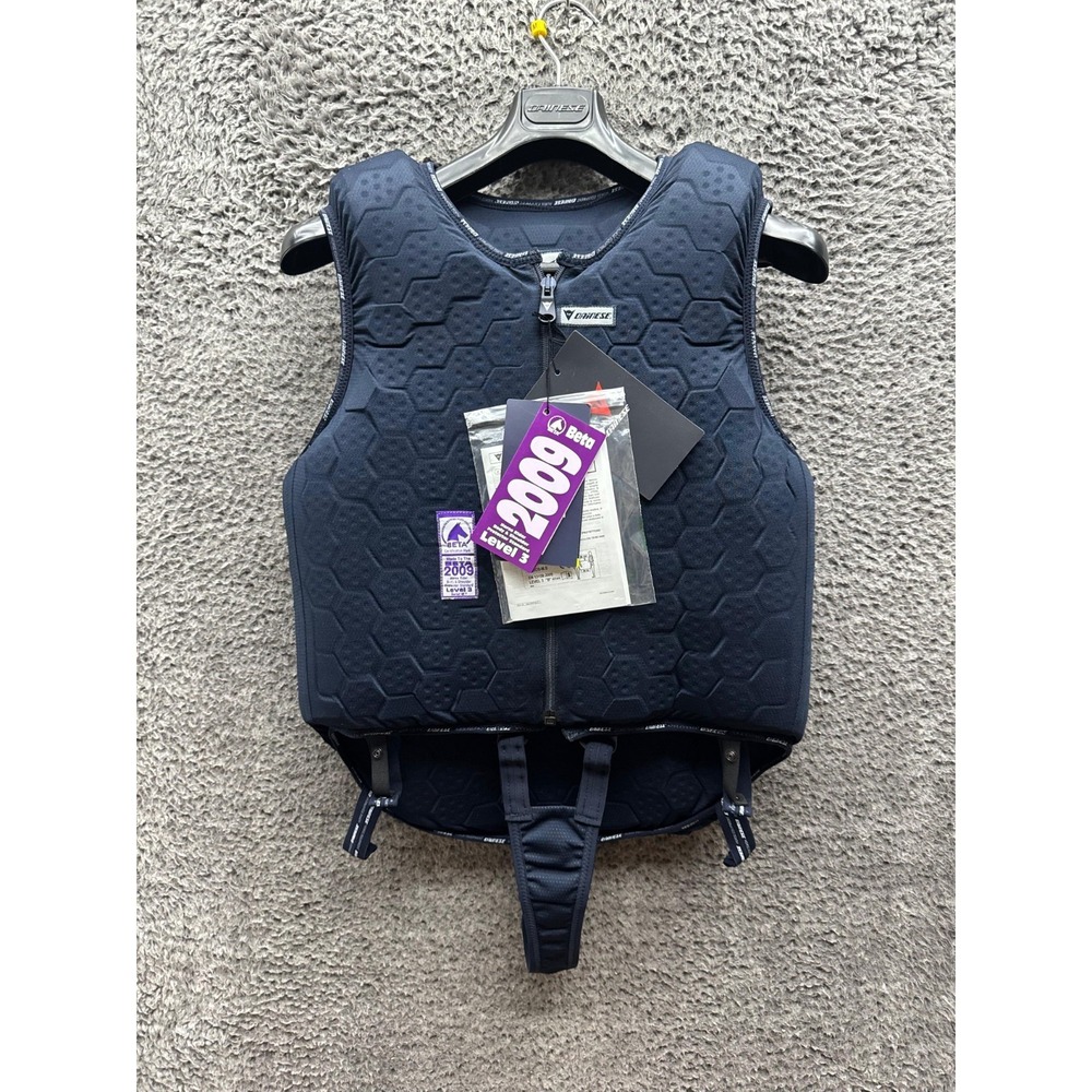 NWT Dainese Balios 3 Beta ADJ Protective Riding Vest Navy‎ Blue Adult Size M